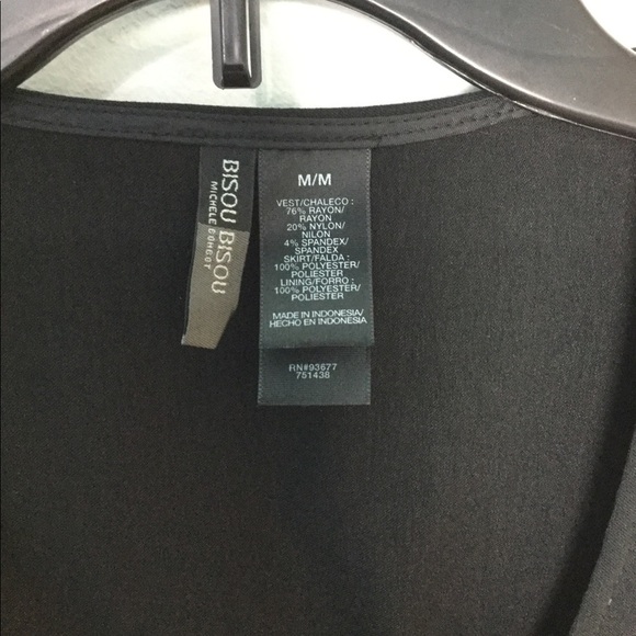 Women’s Bisou Dress M Medium 8 - 10 Sleeveless Vest Lightweight Black NWT - Picture 5 of 6